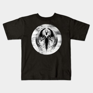 The Fallen Angel: Lucifer Silhouette Kids T-Shirt